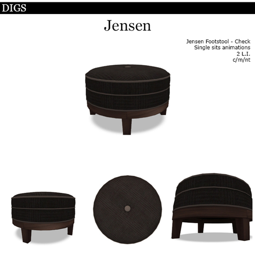 DIGS - Healy Ottoman [MESH] (Boxed)