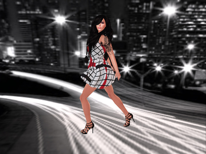 {T.D.} Ascend Mini Dress Stripes (Boxed)