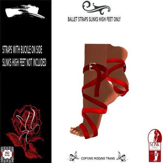 BALLET STRAPS SLINKS HIGH FEET