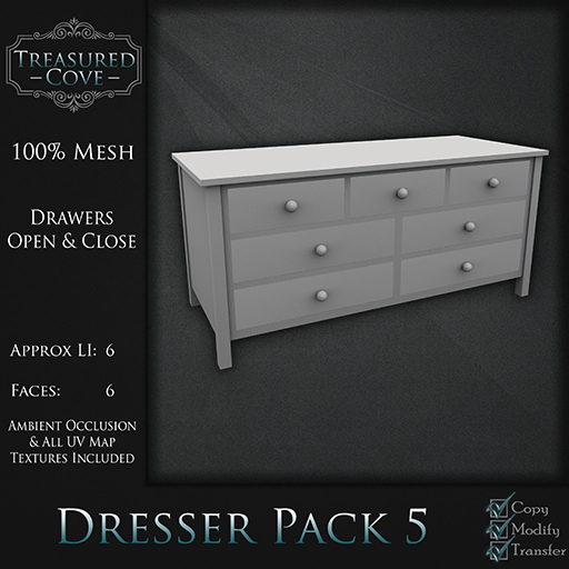 -TC- Dresser Pack 5 Mesh 50% Discount!!