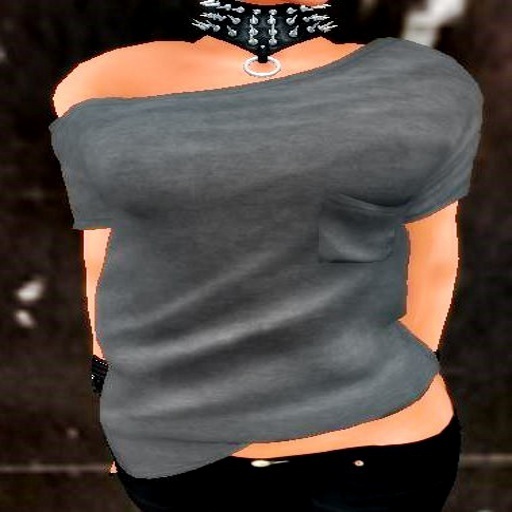 GRAY MESH OF SHOULDER SHIRT(Boxed)