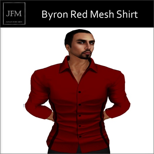 JFM Byron Blue Mesh Shirt (bagged)
