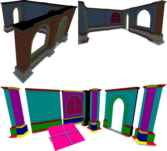 Mesh Walls Construction Set