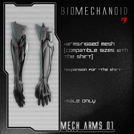 BIOMECHANOID shirt expansion/arms/mech/01