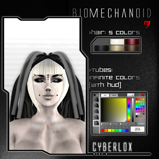BIOMECHANOID cyberlox hair DEMO