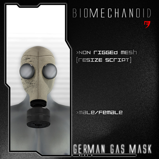 BIOMECHANOID german gas mask