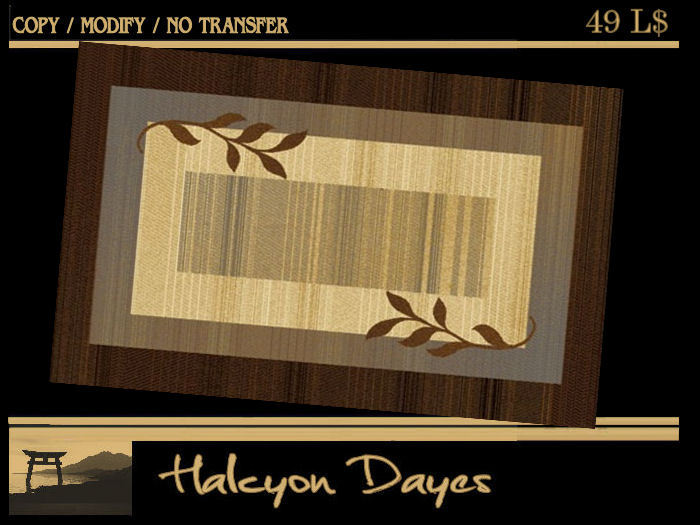 Area Rug - Brown Leaf CM