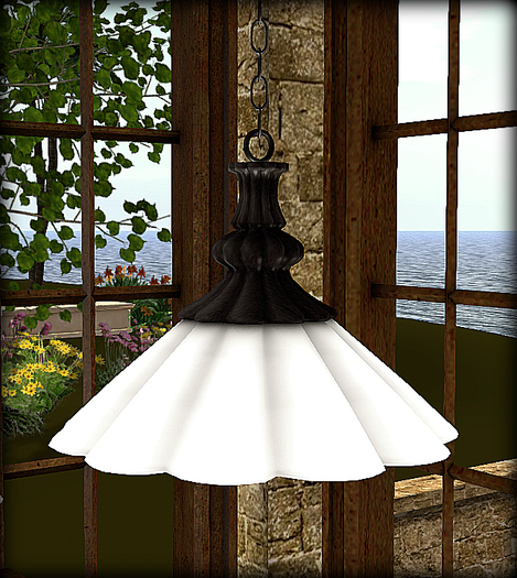 Antique Pewter Hanging Light COPY