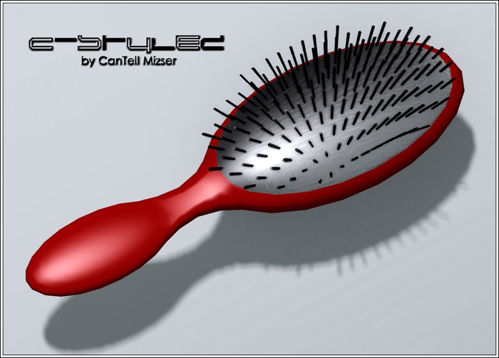 C-Stylez by CanTell Mizser - Mesh Hairbrush - Red