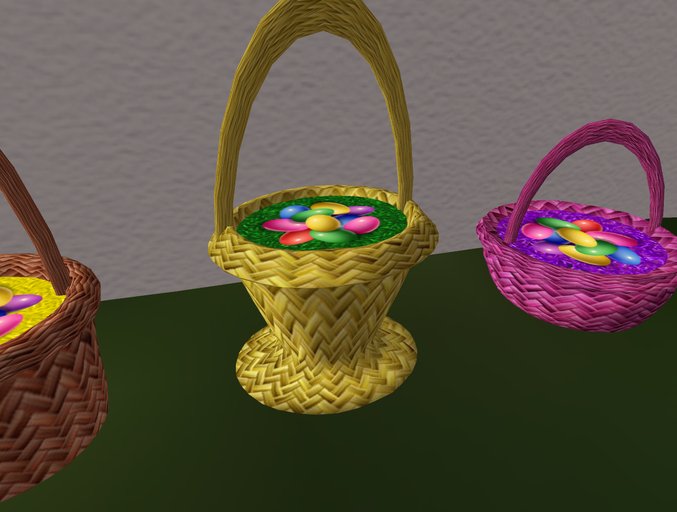 plants easter basket with eggs 9
