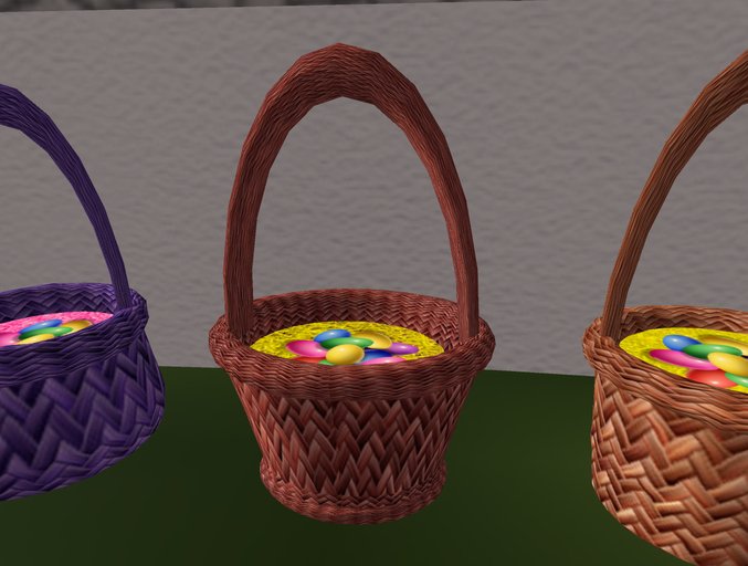 plants easter basket with eggs 7