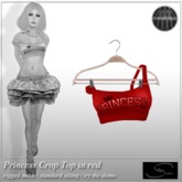 [Stellar] Princess Crop Top in red