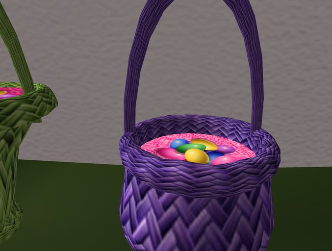 plants easter basket with eggs 6