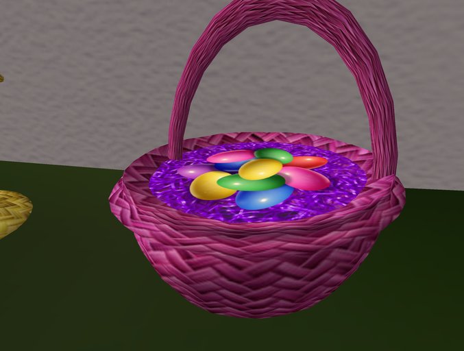 plants easter basket with eggs 10