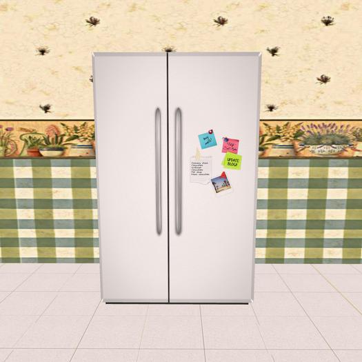 White Fridge Right Stickers *Trans* Ready For Life Scripts