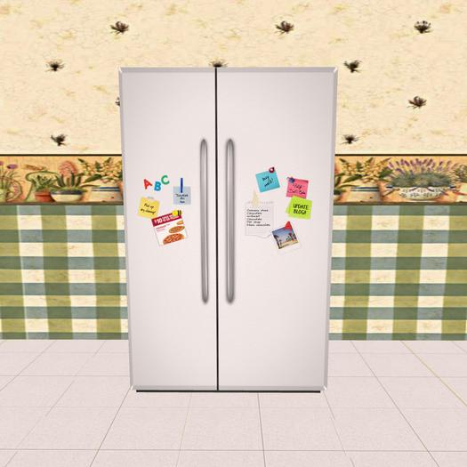 White Fridge W/Stickers *Copy* Ready For Life Scripts