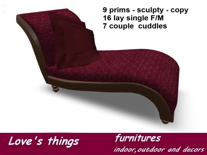 Luxury loungechair - 15 single + 19 couple animations