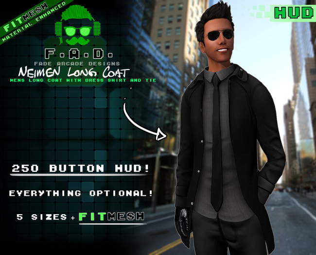 F.A.D. // Neimen Long Coat - FitMesh/Materials