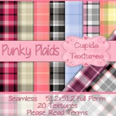 *Cupids Textures * 20 PUNKY PLAIDS