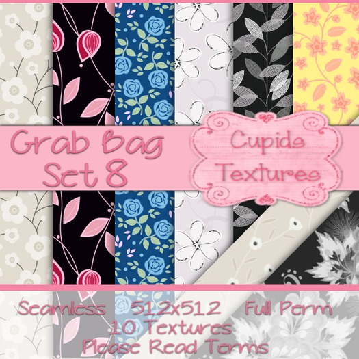 *Cupids Textures * 10 GRAB BAG MIX  SET 8
