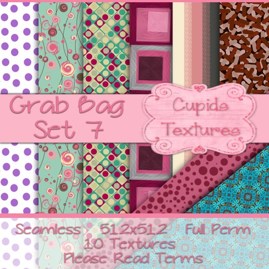 *Cupids Textures * 10 GRAB BAG MIX set 7