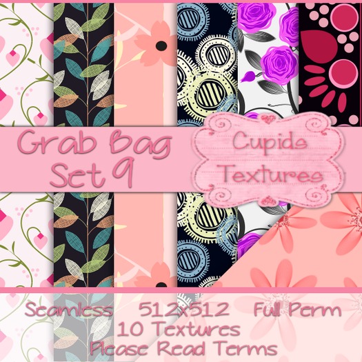 *Cupids Textures * 10 GRAB BAG MIX  SET 9