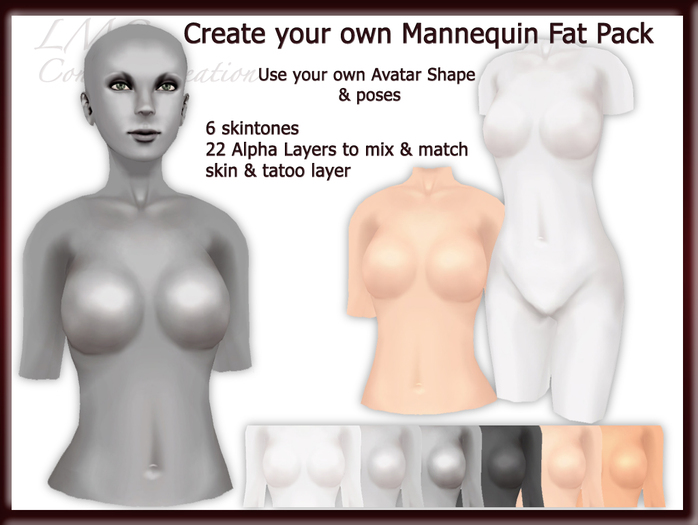 LMC PSD FILES & PRIMS - Formal Kit XVI - Asymmetrical Elegant Evening Gown