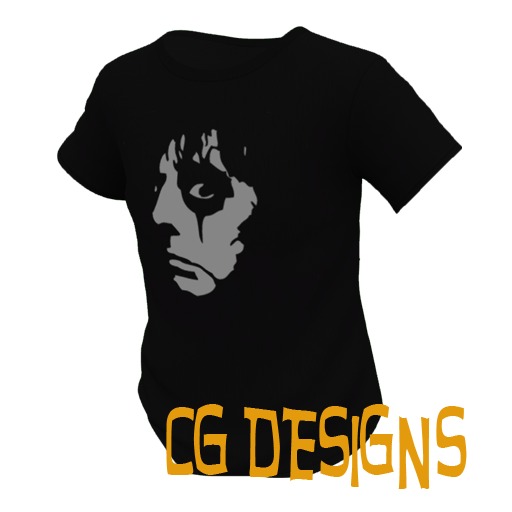 Second Life Marketplace - Men's Alice Cooper T Shirt ++MESH++