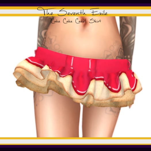 The Seventh Exile: Cake Cake Cake! Skirt - Raspberry