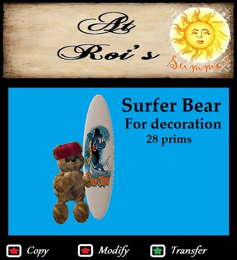 Surfer Bear Bag