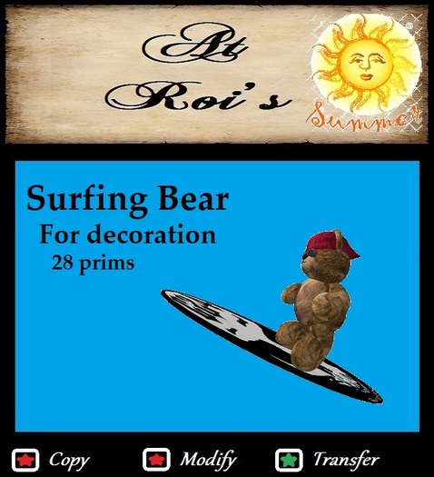 Surfing Bear Bag
