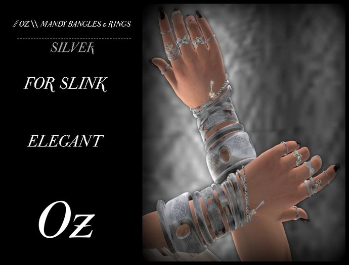 // OZ \\ MANDY RINGS FOR SLINK ELEGANT - SILVER