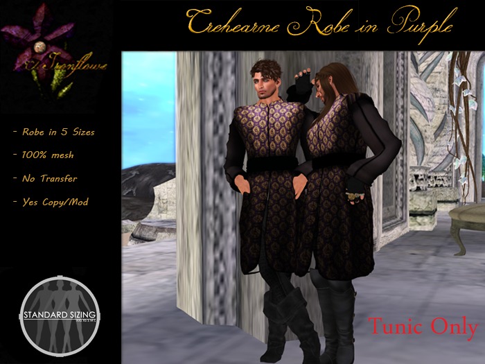 The Ironflower - Trehearne Robe in Purple