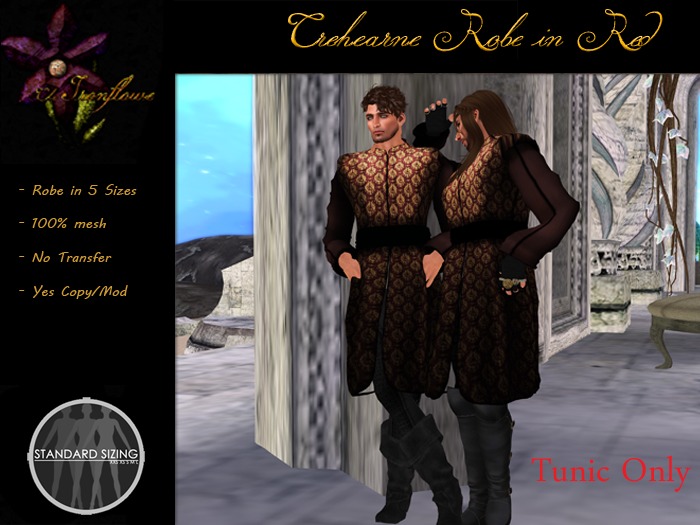 The Ironflower - Trehearne Robe in Red