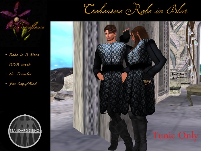 The Ironflower - Trehearne Robe in Blue.