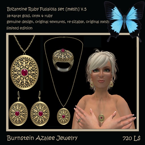 Byzantine Ruby Fusaiola Set [mesh] v.5