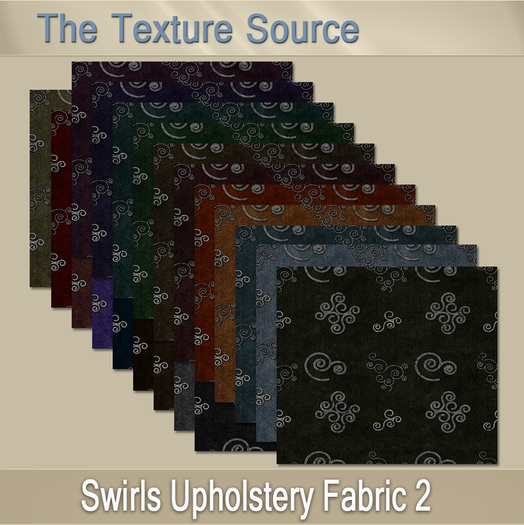 ~TTS~ Swirls Upholstery Fabric 2