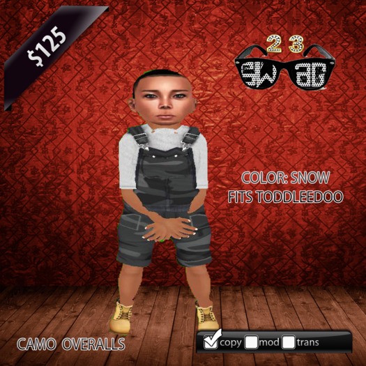 [23$] Camo Overalls BOX