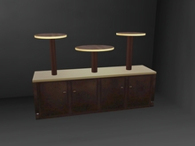 HHVET Victoriana - Triple Display Cabinet