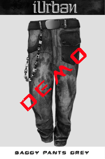 iUrban-Grey Baggy W/ Chain DEMO