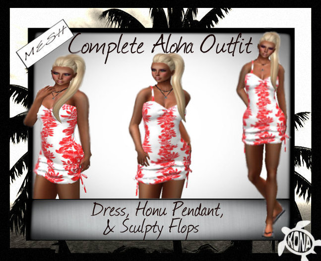 Ladies Complete Aloha Pink Hawaiin