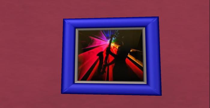 The Sax Player/ framed photo 1 prim, modify, tranferable