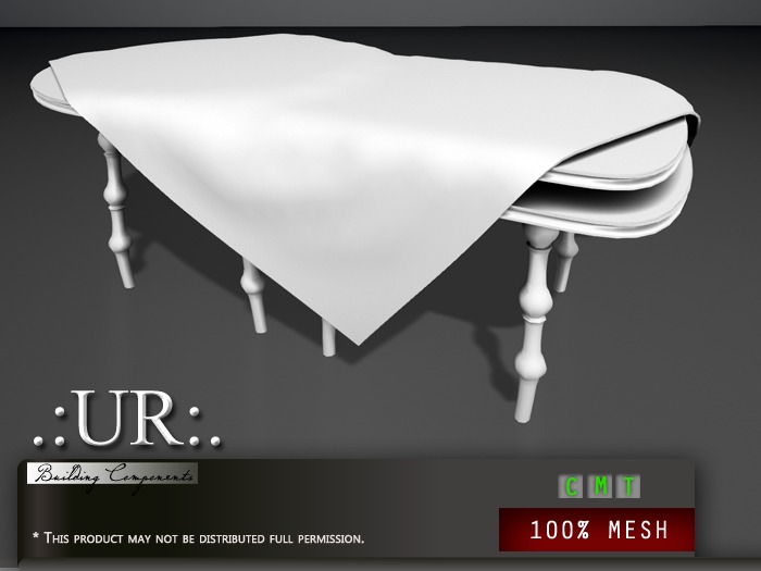 .:UR:. Mad Tea Party - Tea Table (full perm mesh)