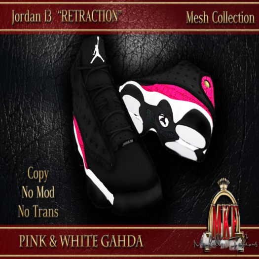 ::MKF:: 13's "RETRACTION"PinkGahdaWht (Bagged)