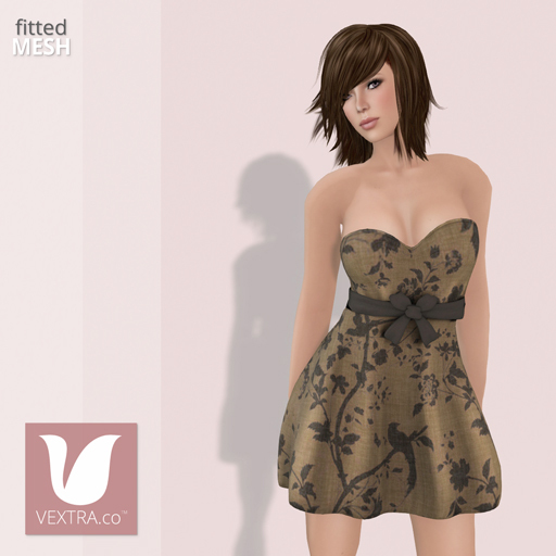 *VEXTRA.co* Strapless Nights Dress - Birch