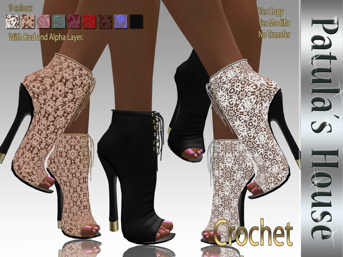 *Patulas House Crochet Boots (9 colors)