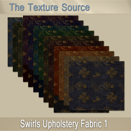 ~TTS~ Swirls Upholstery Fabric 1
