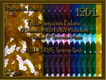 *Kushi* Tulle Sequins Fabric Seamless Textures Materials Ready Full Perms 1024x1024 Tileable Repeating
