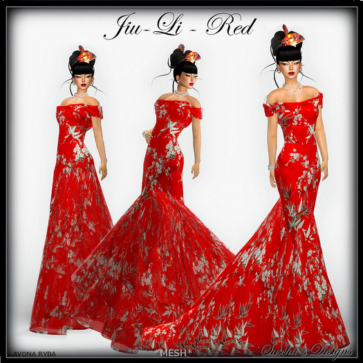 SAS - Jiu-Li Red Gown (50% mesh)