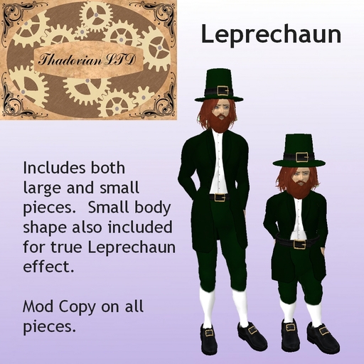 Thadovian LTD Leprechaun costume - St Patrick's Day tagStPatricksDay